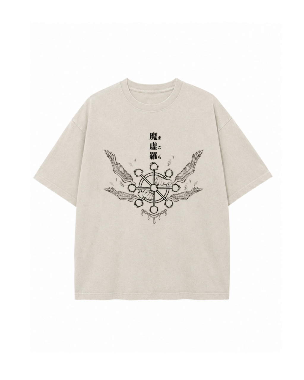 Bingo's Oversized Mahoraga from Jujutsu Kaisen Printed T-Shirt.