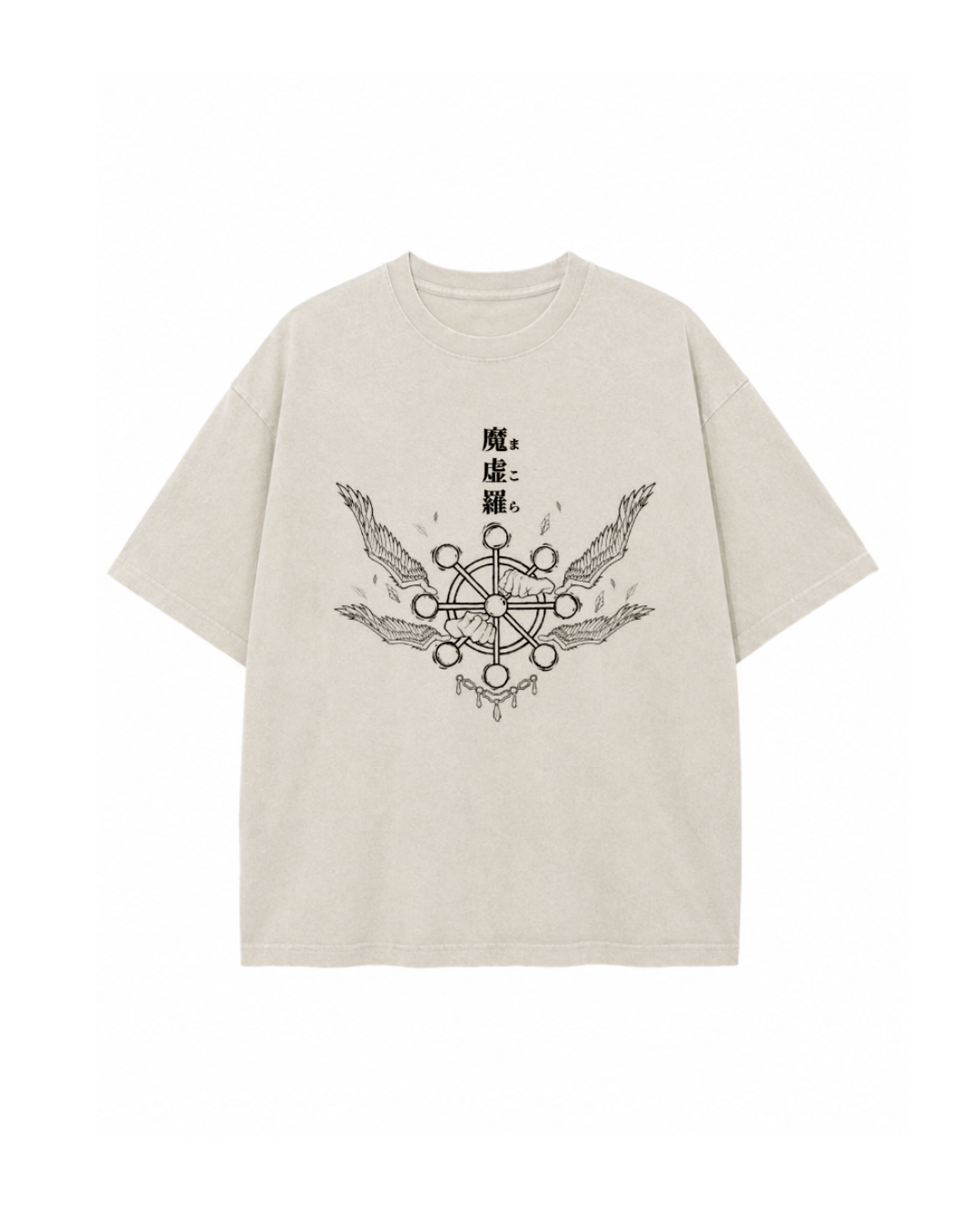 Bingo's Oversized Mahoraga from Jujutsu Kaisen Printed T-Shirt.