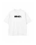 Bingo's Oversized Attack On Titan Printed T-Shirt.